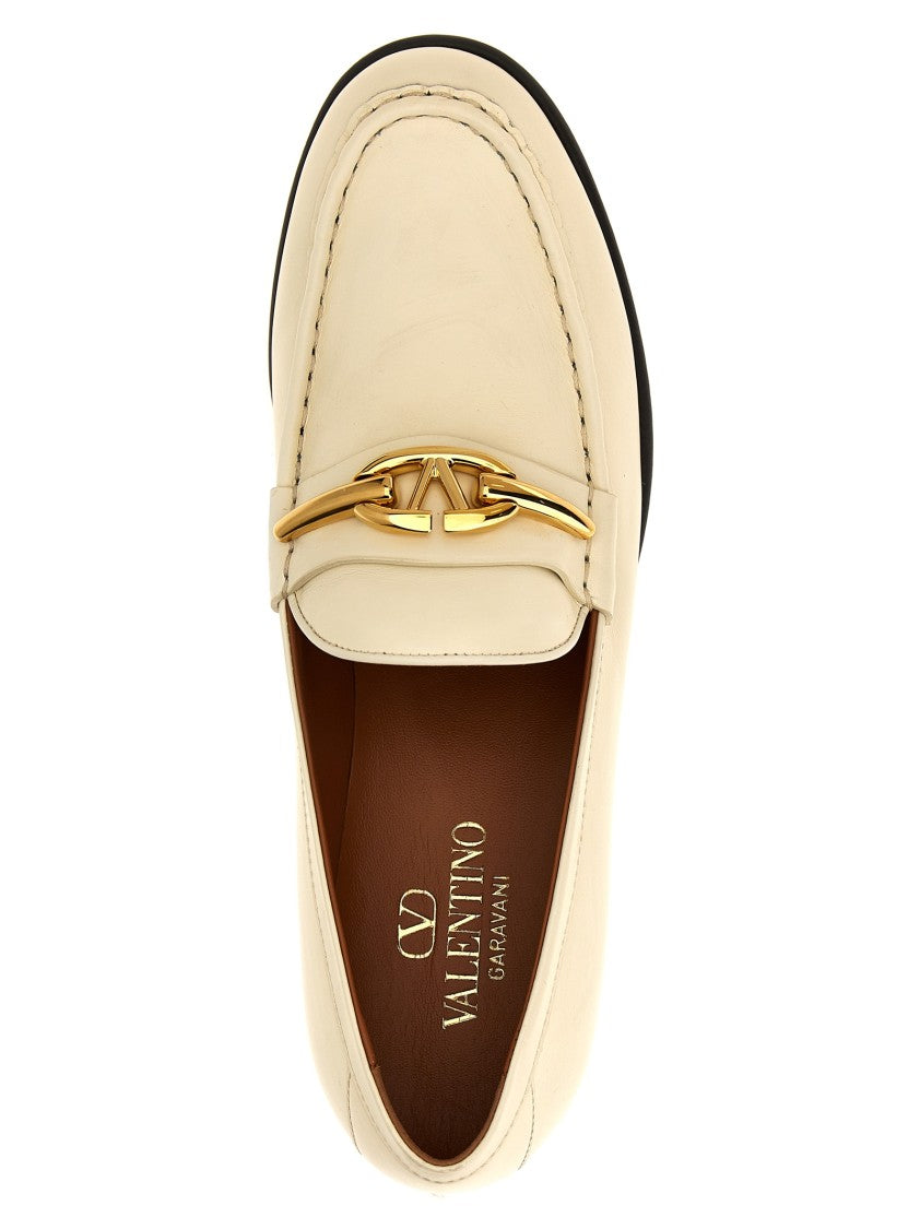 Valentino Garavani Vlogo The Bold Edition Leather Loafers