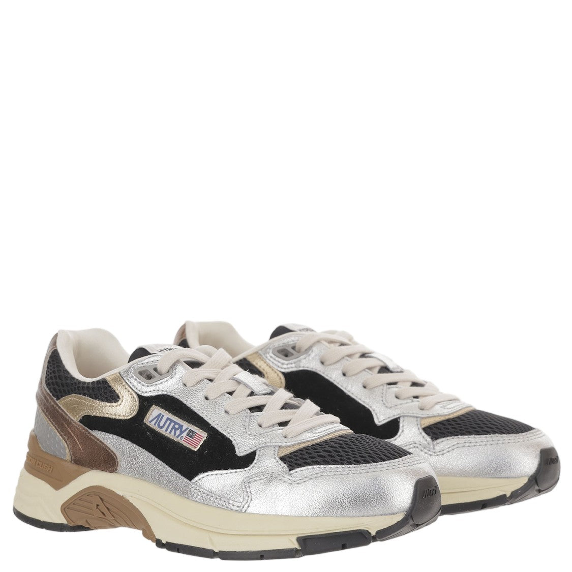 Autry Suede Mesh Terry Lacing Sneakers