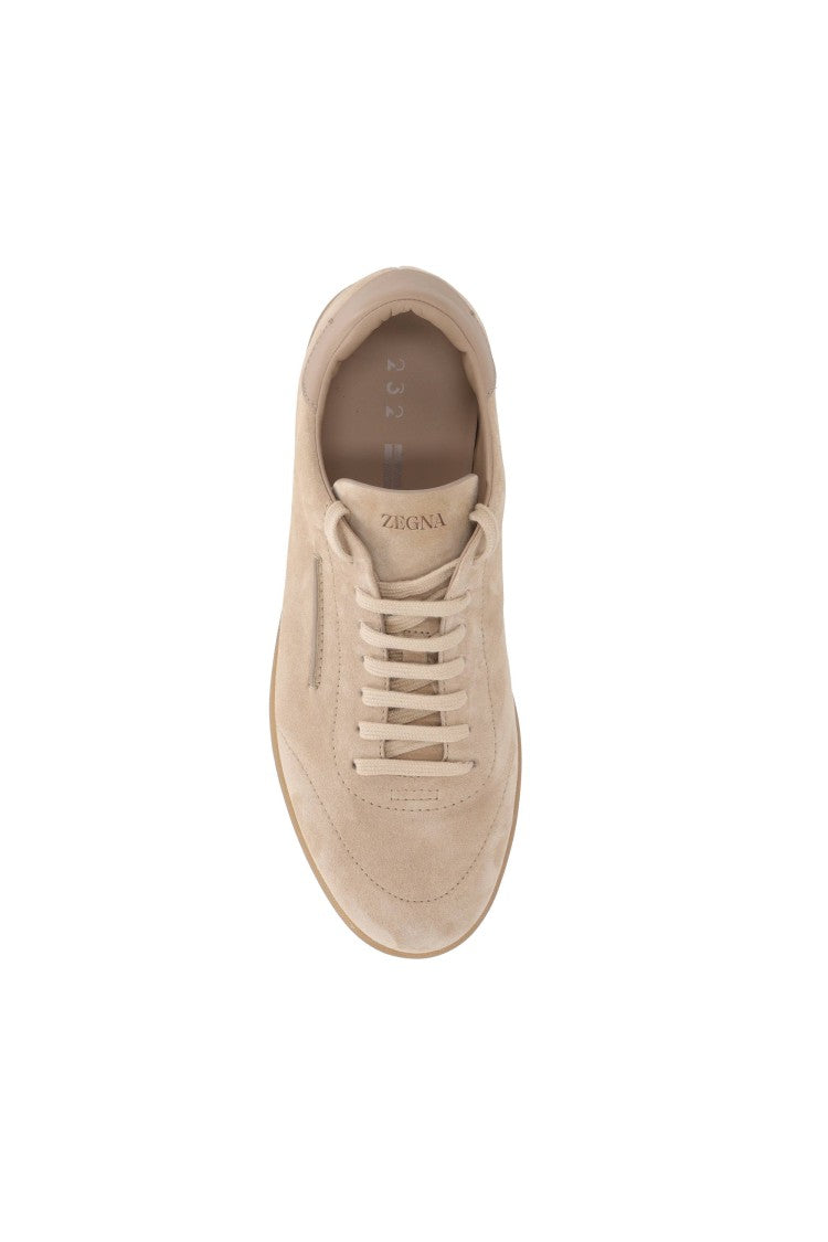 Zegna Dark Brown 232 Suede Sneakers