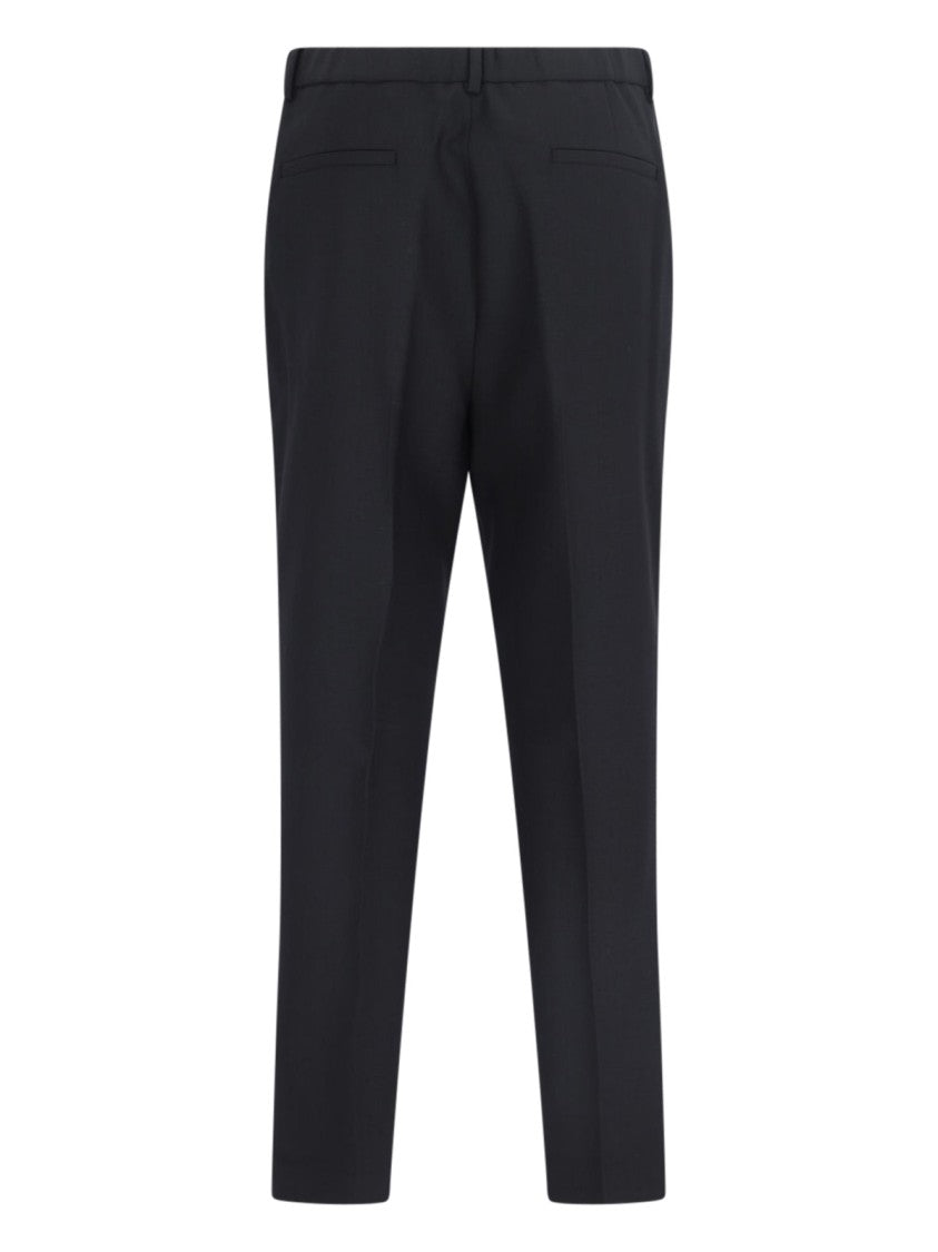 Incotex Mid-Rise Straight-Leg Chino Pants With Elasticated Waist Detail