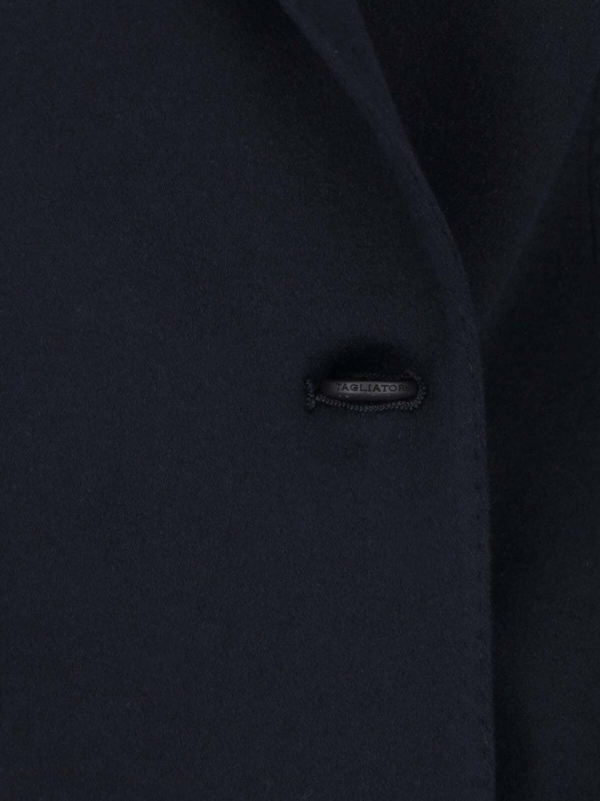 Tagliatore Navy Blue J-Jasmine Double-Breasted Cashmere Blazer