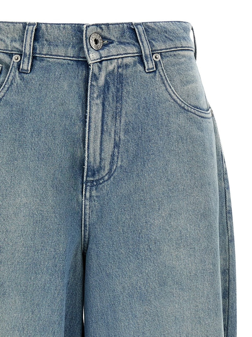 J. W. Anderson Wide-Leg Denim Jeans With Hem Strap