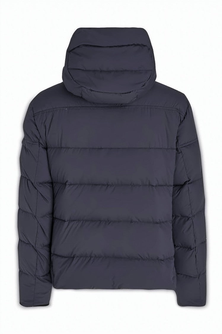 Moorer Horizontal Quilted Padded Jacket With Detachable Hood