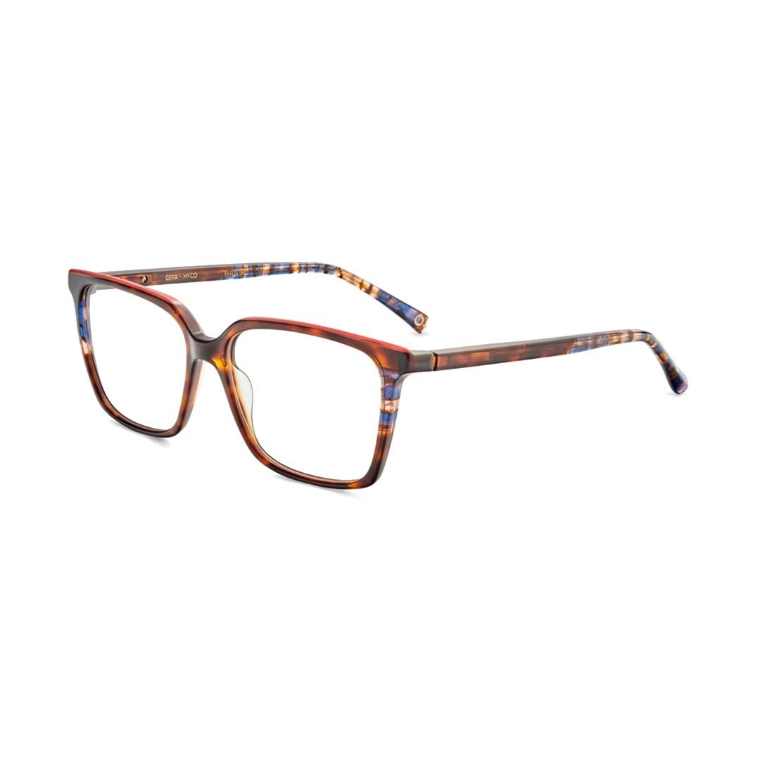Etnia Barcelona Gera Tortoiseshell Square Frame Eyeglasses With Amber Accents