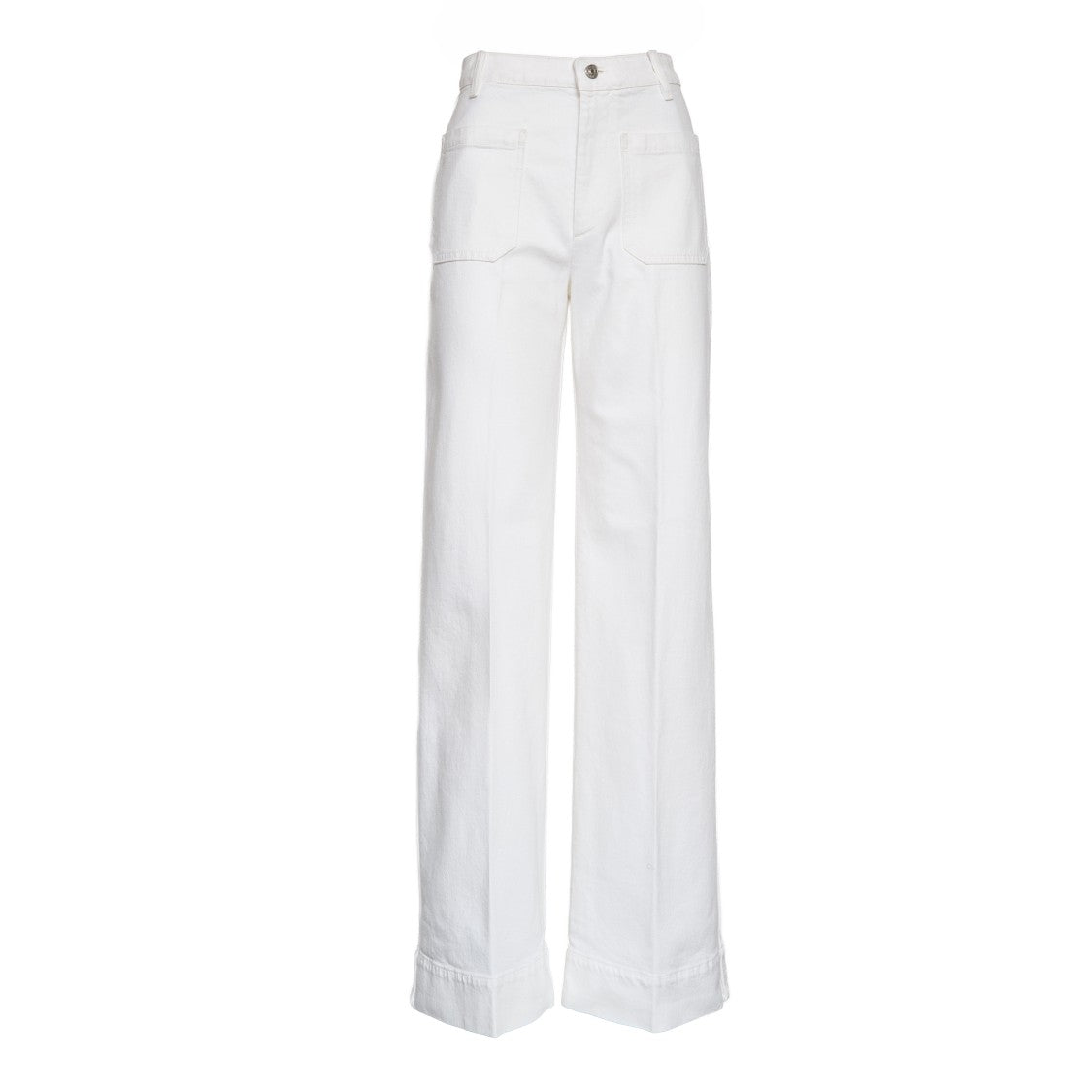 Victoria Beckham Alina High Waisted Stretch Denim Jeans