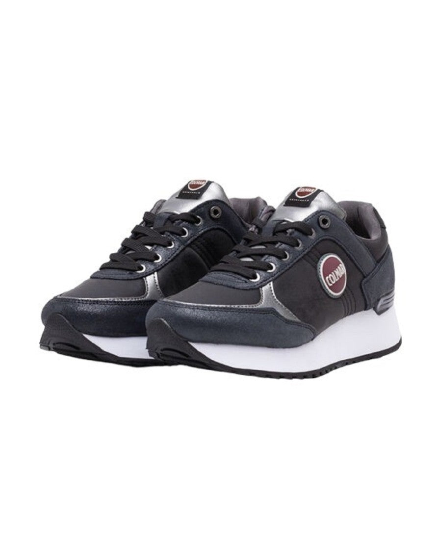 Colmar Originals Metallic Microfiber Sneakers With Glitter Finish