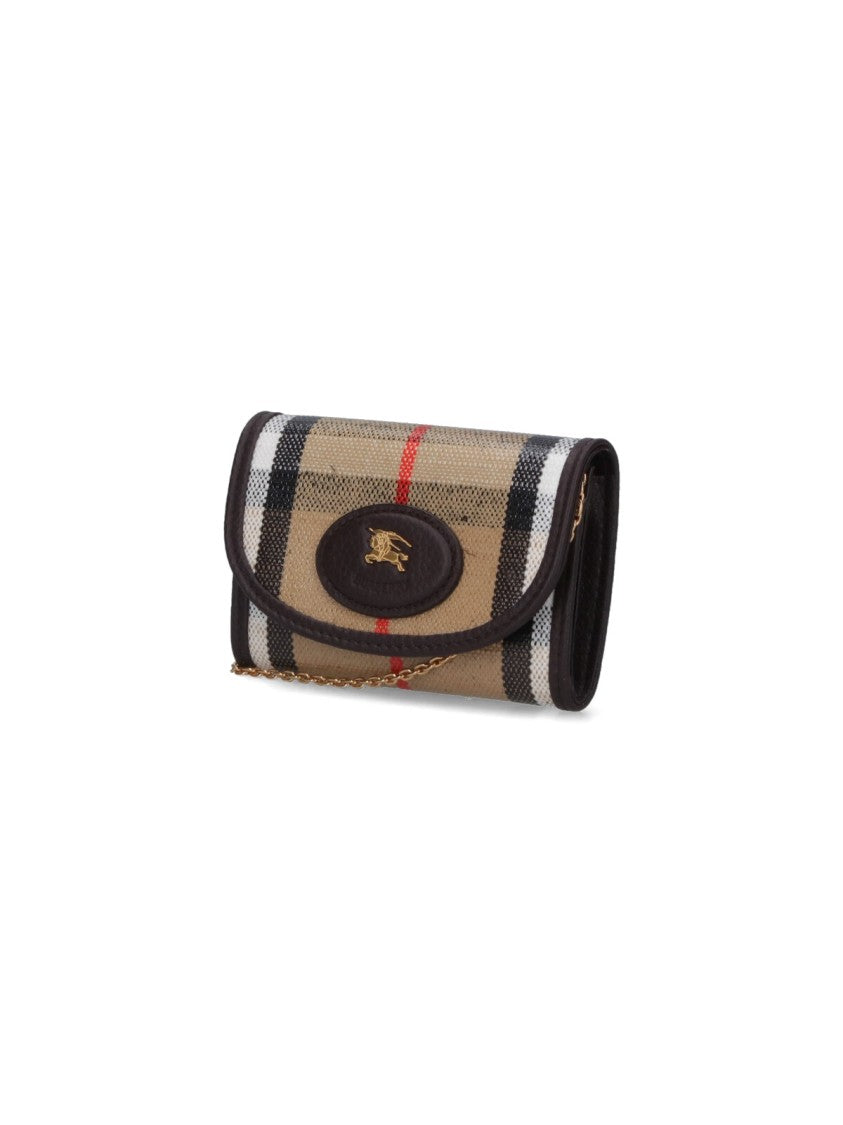 Burberry "Highlands" Wallet With Chain – Beige