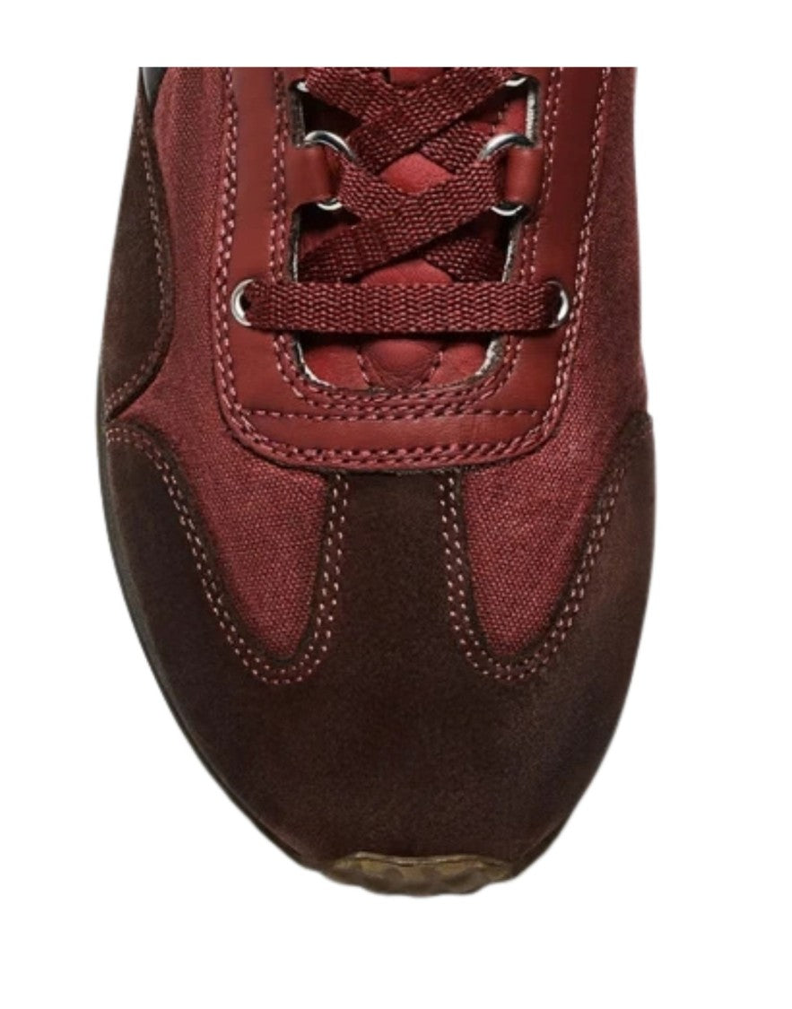 Diadora Heritage Red Brick Equipe Dirty Sw Evo Suede Canvas Low-Top Sneakers