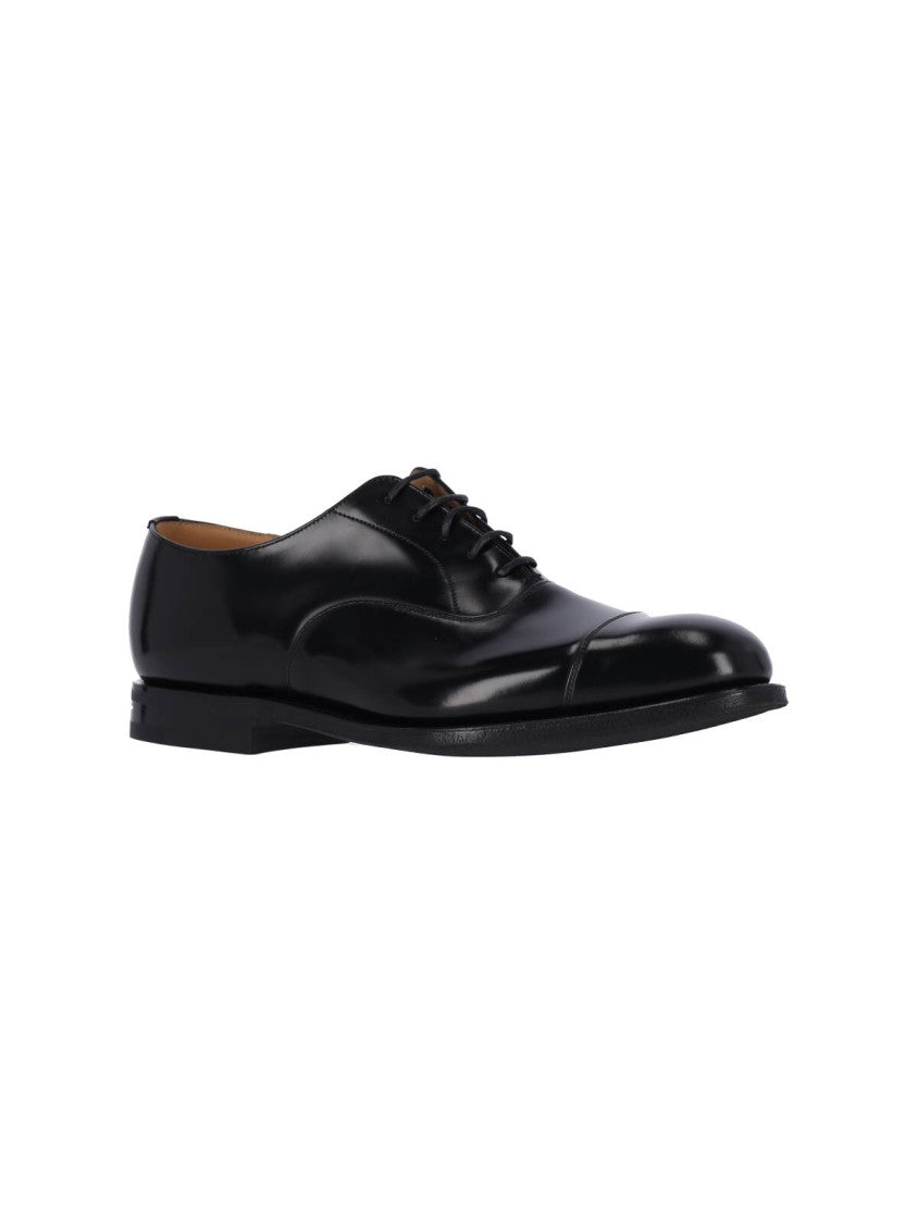 Church's Black Consul Polished Leather Derby Shoes