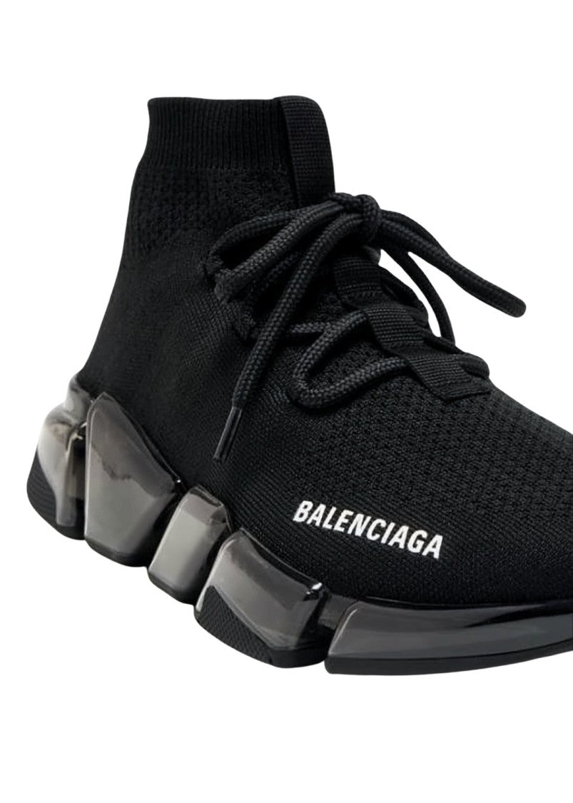 Balenciaga Sock-Like Black Sneakers With Futuristic Sole