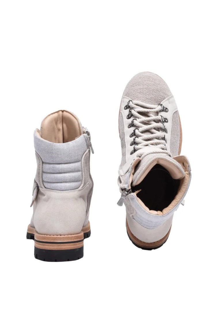 Eleventy Suede Boots - Beige