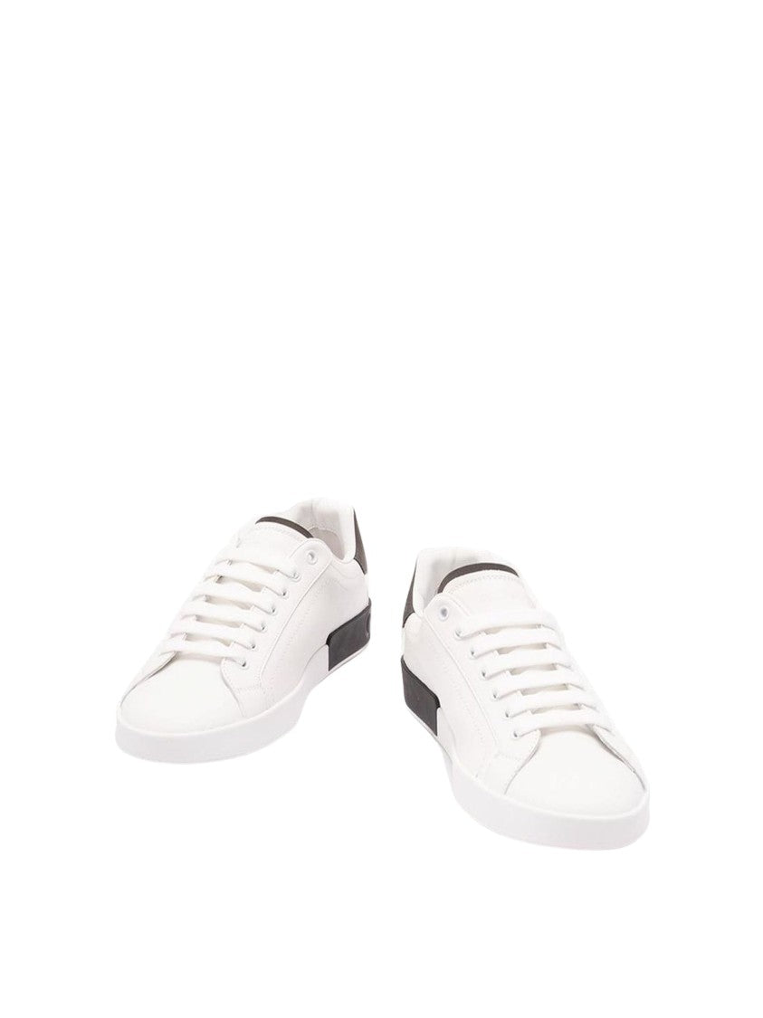 Dolce & Gabbana Black Suede Calf Leather Sneakers