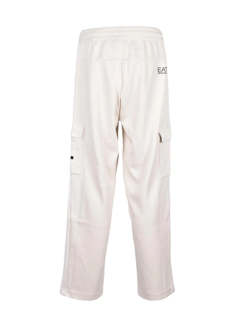 Ea7 Emporio Armani Relaxed Fit Tracksuit Trousers With Cargo Pockets