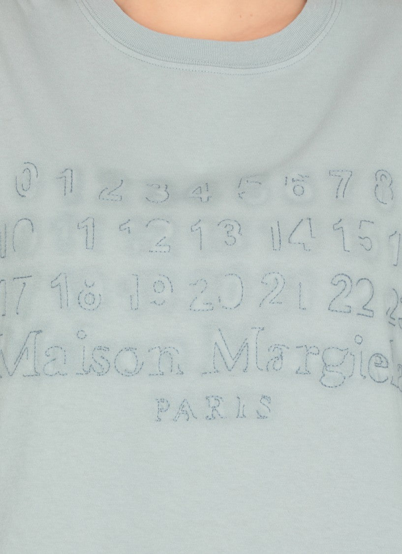 Maison Margiela Light Blue Cotton T-Shirt