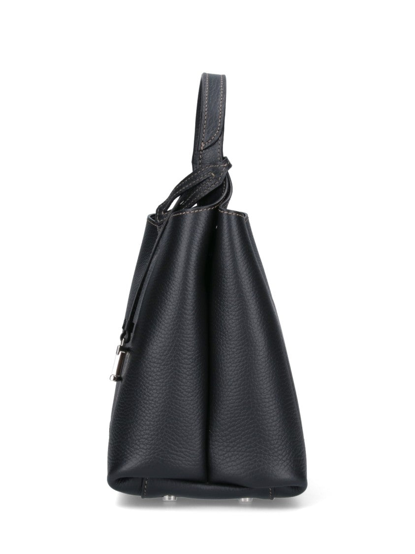 Tod's Structured Textured Leather Shoulder Bag
