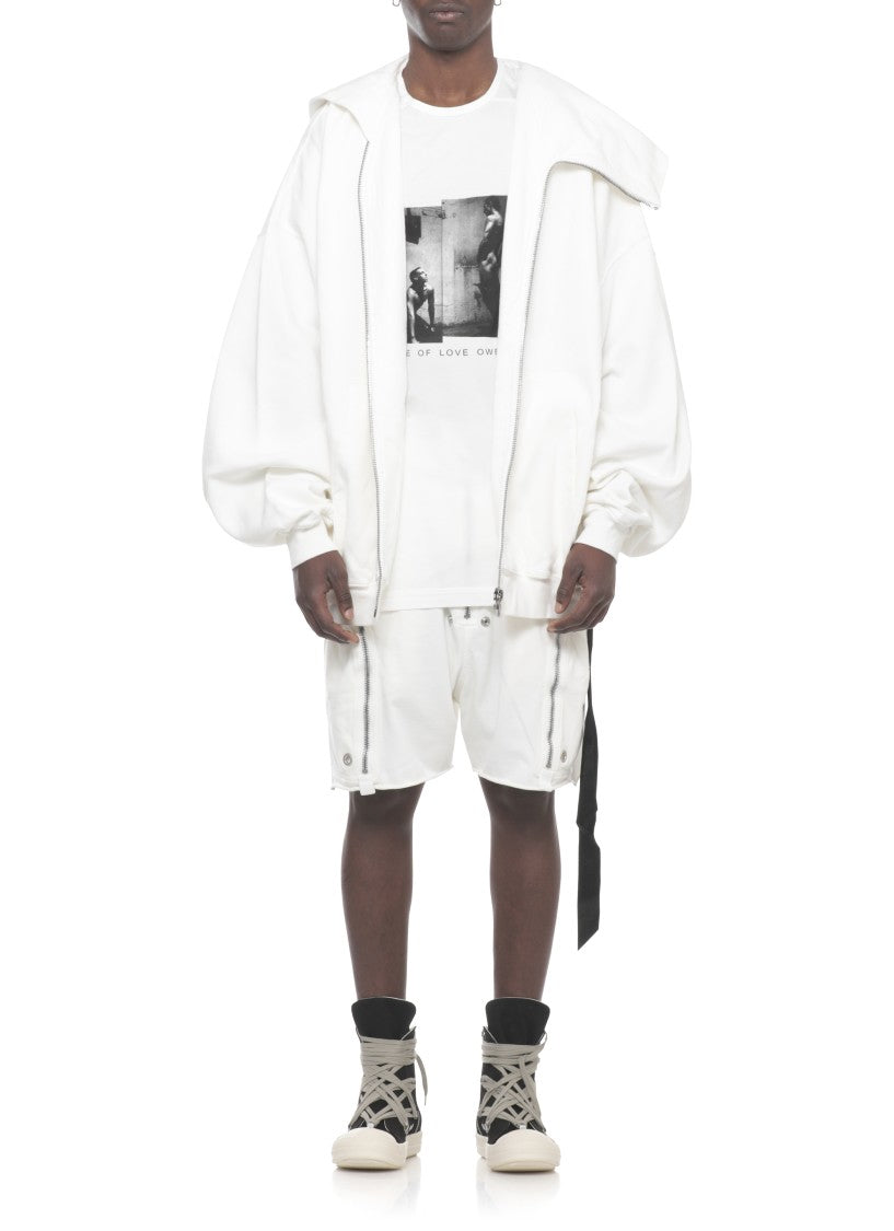 Drkshdw By Rick Owens White Level T Cotton T-Shirt