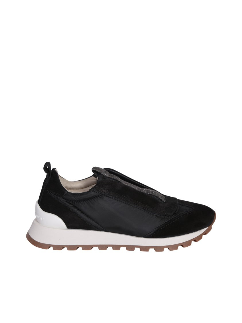 Brunello Cucinelli Black Slip-On Sneakers