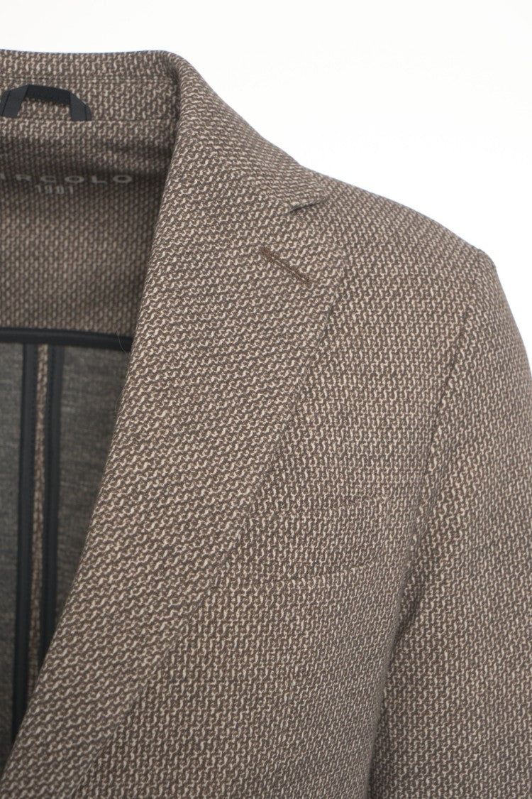 Circolo 1901 Single-Breasted Circolo 1901 Blazer With Textured Weave