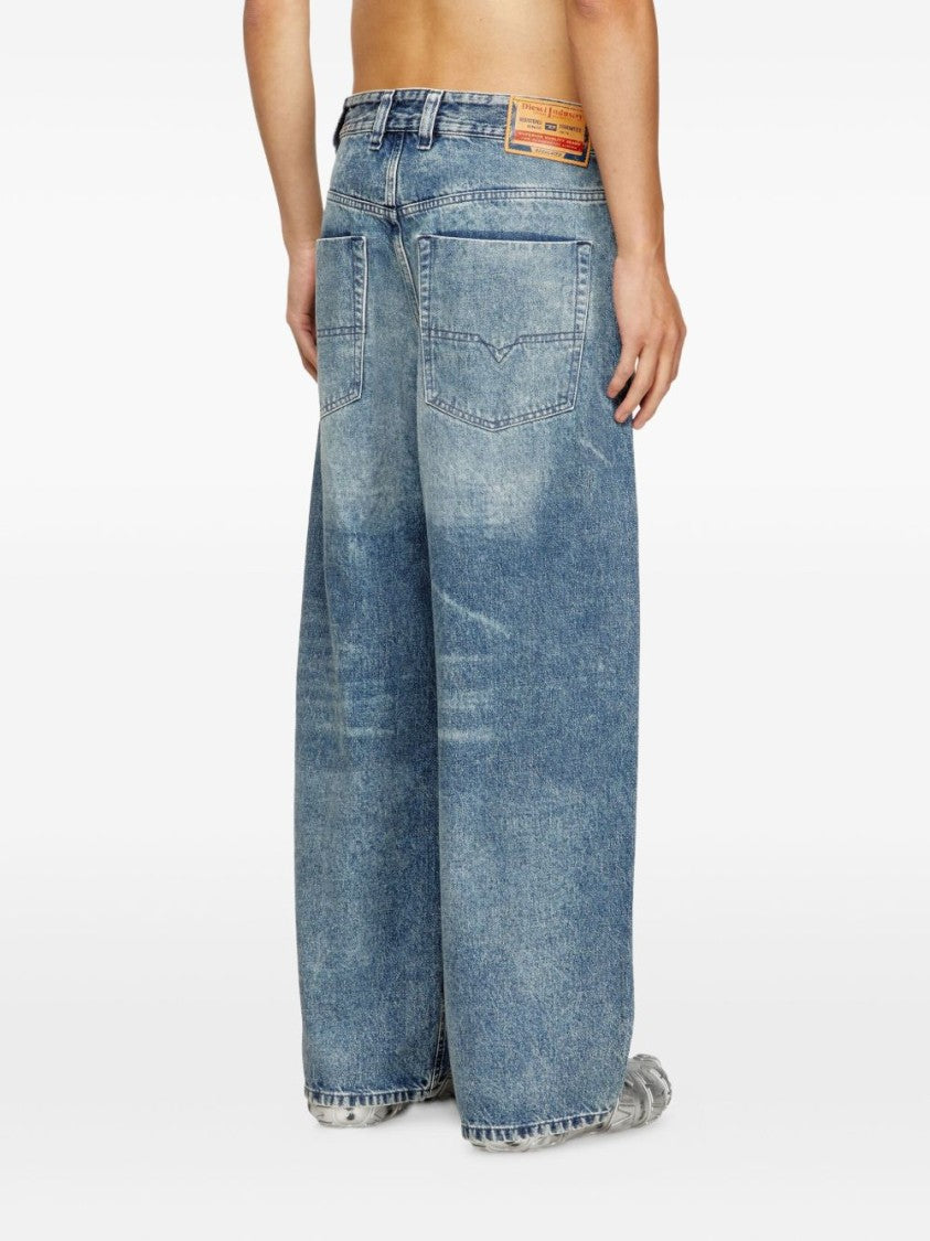 Diesel Relaxed Wide-Leg Jeans