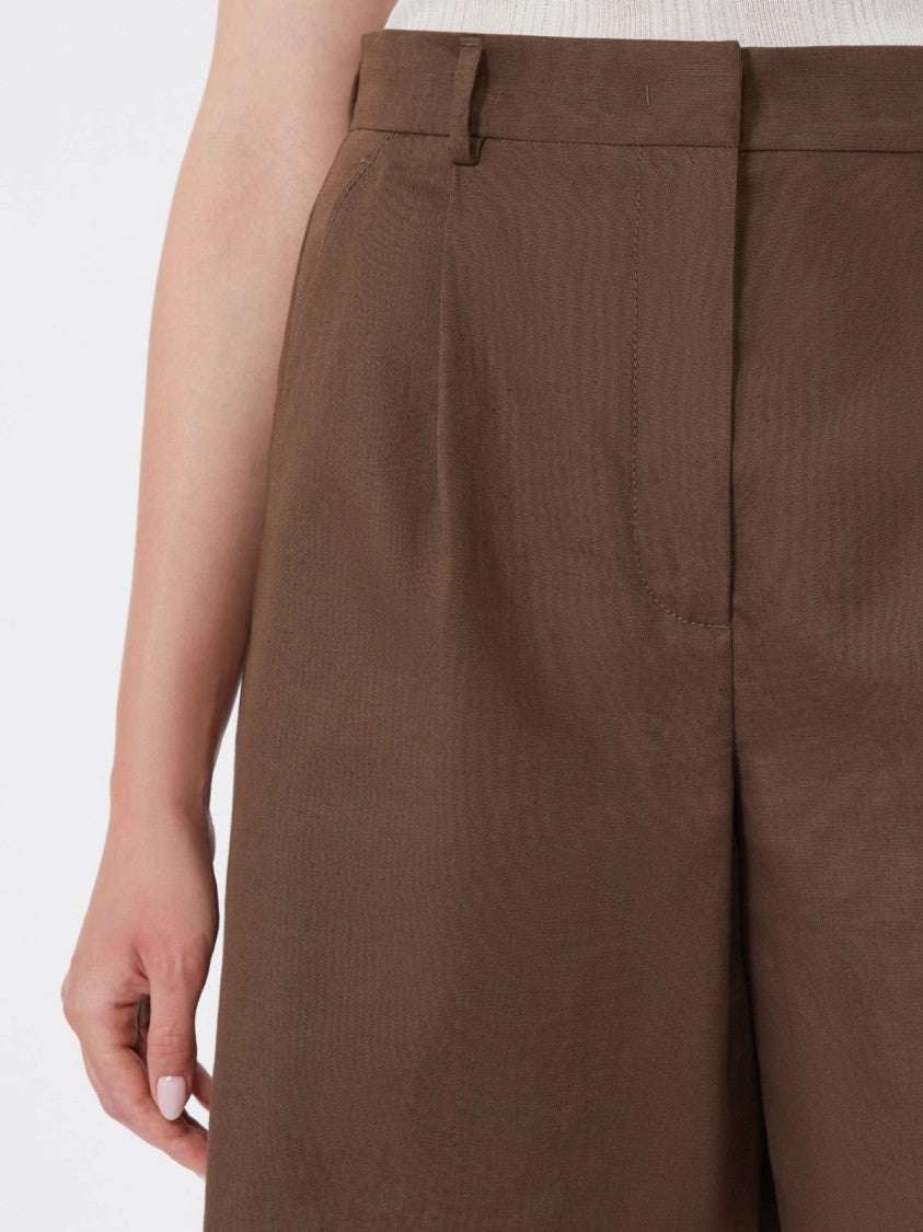 Max Mara High-Waisted Tailored Shorts With Flared Leg