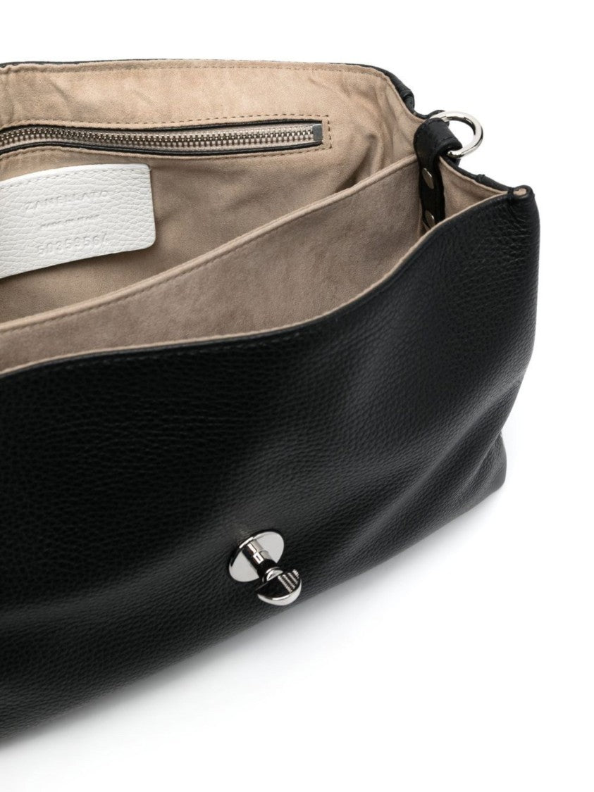 Zanellato Black Structured Leather Handbag