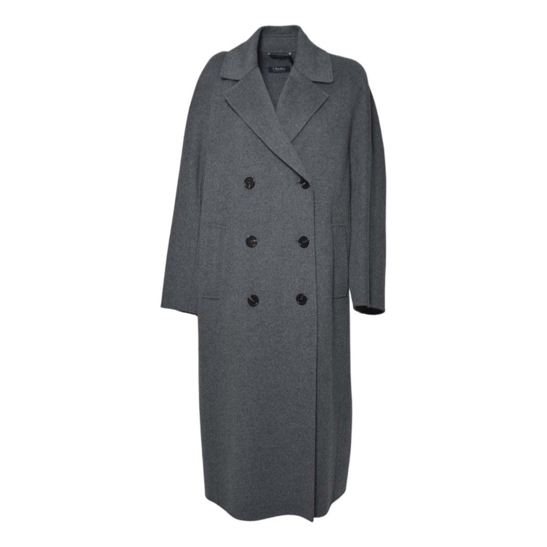 Max Mara Double-Breasted Long Coat With Relaxed Fit And Sophisticated Detailing