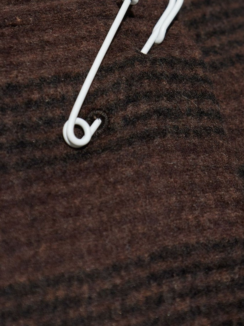 Mm6 By Maison Margiela Asymmetrical Mini Skirt With Bold Stripes