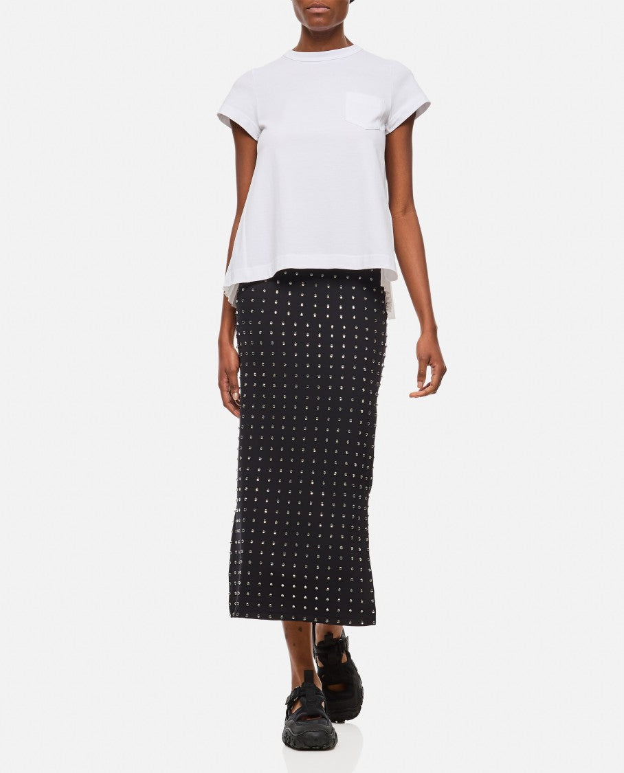 Sportmax Nome Crystal Lycra Midi Skirt