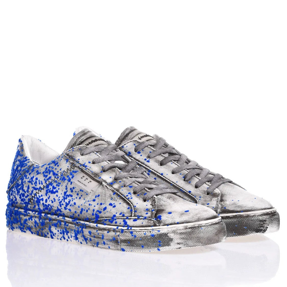 Mimanera Garage Blue Flock Sneakers