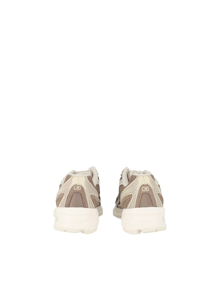 New Balance Mushroom Suede Mesh Low-Top Sneakers