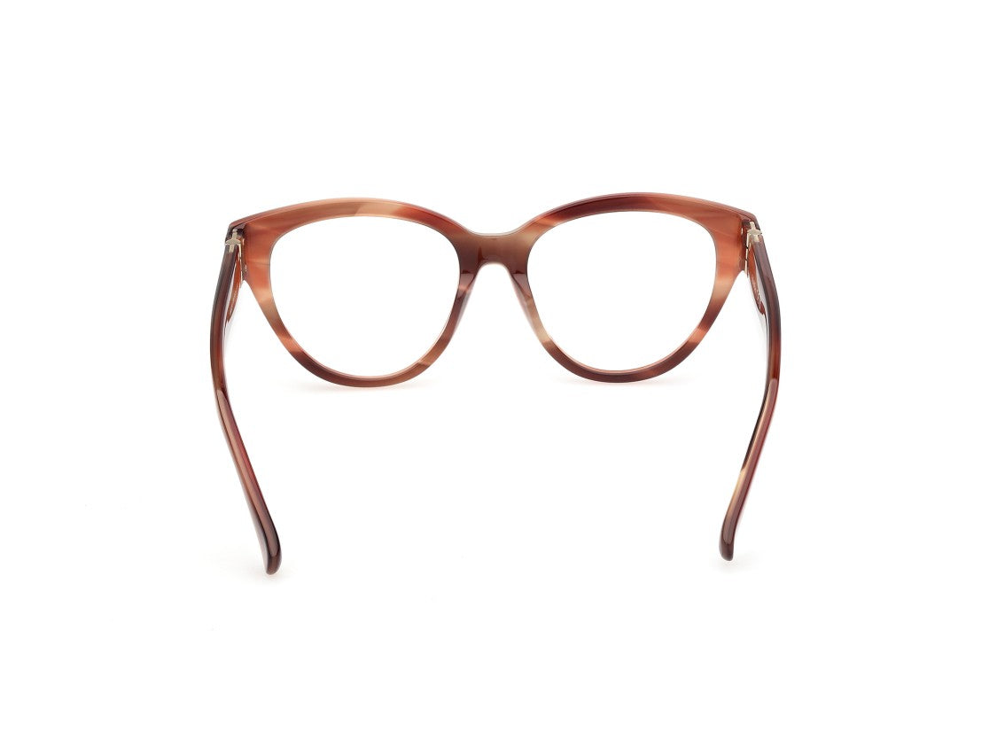 Max Mara Tortoiseshell Mm5230 Bold Cat-Eye Acetate Eyeglasses