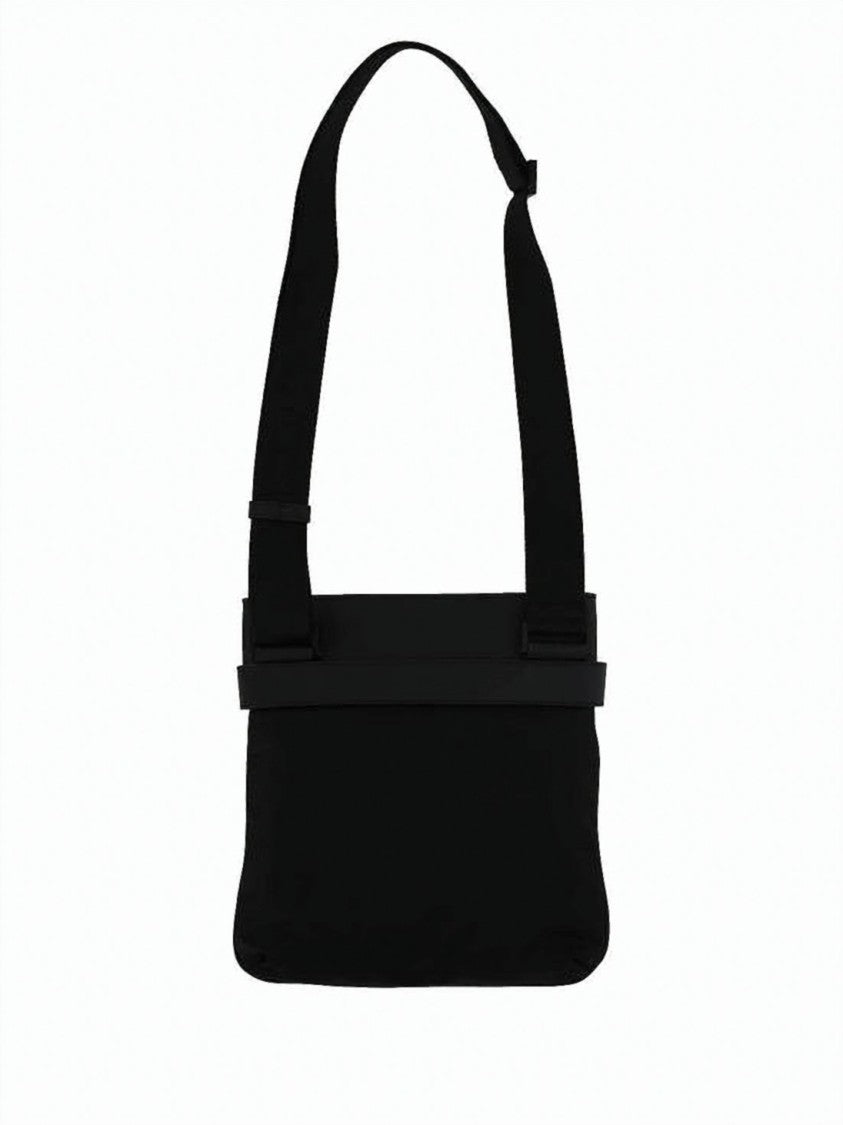 Salvatore Ferragamo Black Minimalist Rectangular Calf Leather Crossbody Bag