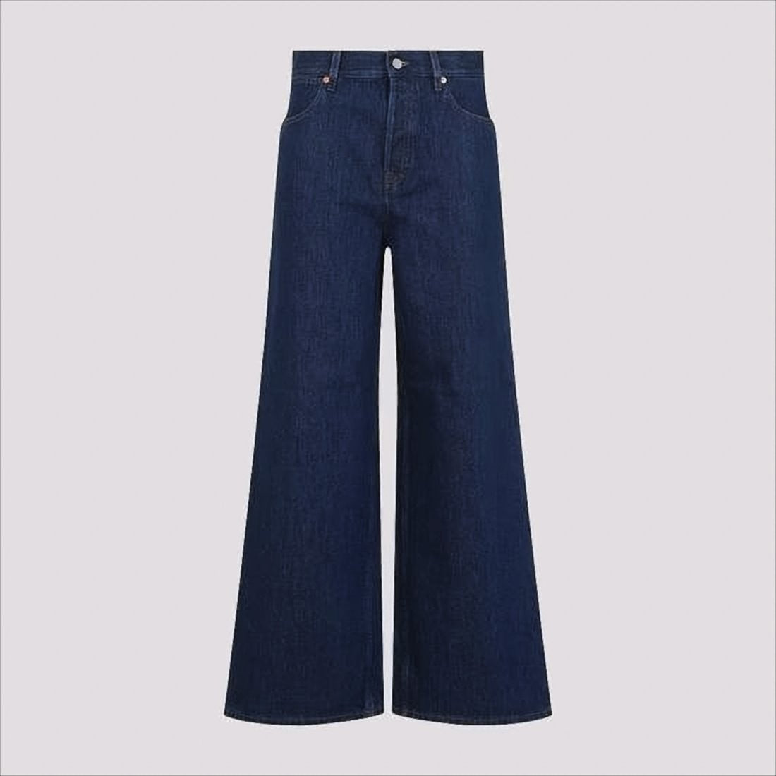 Gucci Wide-Leg Denim Trousers With High Waist