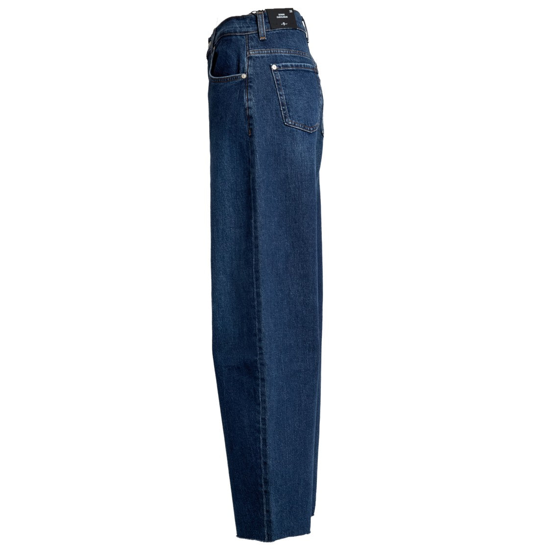 7 For All Mankind Bonnie Curvilinear Radar Jeans With Raw Cut
