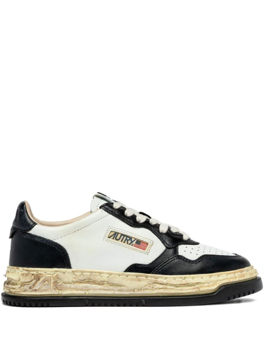 Autry X Maison Mihara Yasuhiro Low-Top Sneakers With Perforated Detail And Textured Sole