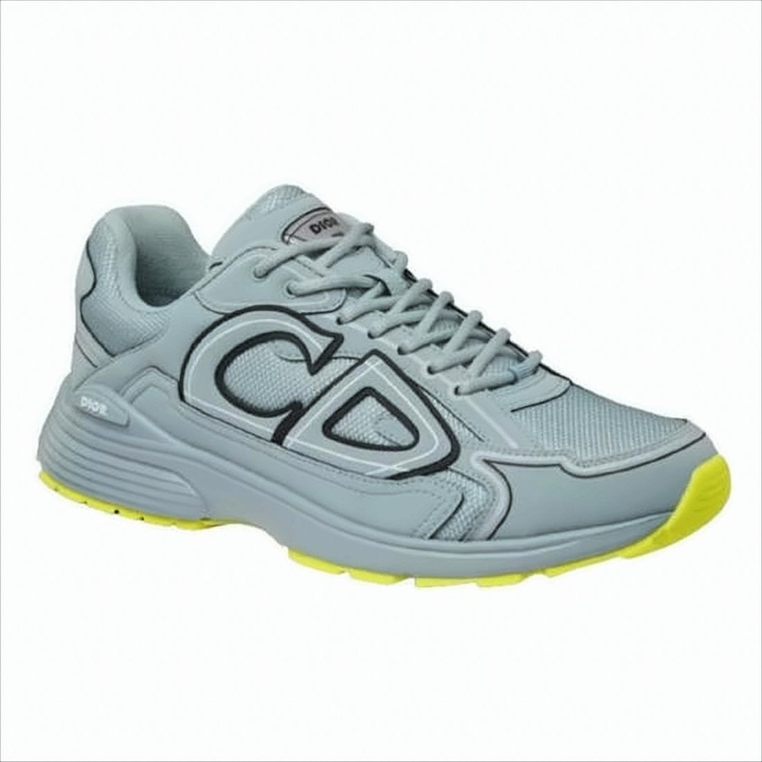 Christian Dior Mesh And Calf Leather Sneakers With Bold Cd Lettering