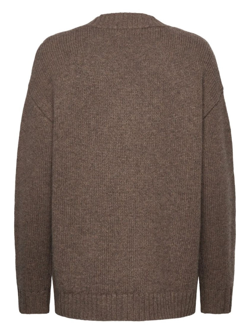 Lauren Ralph Lauren V-Neck Buttoned Sweater With Logo