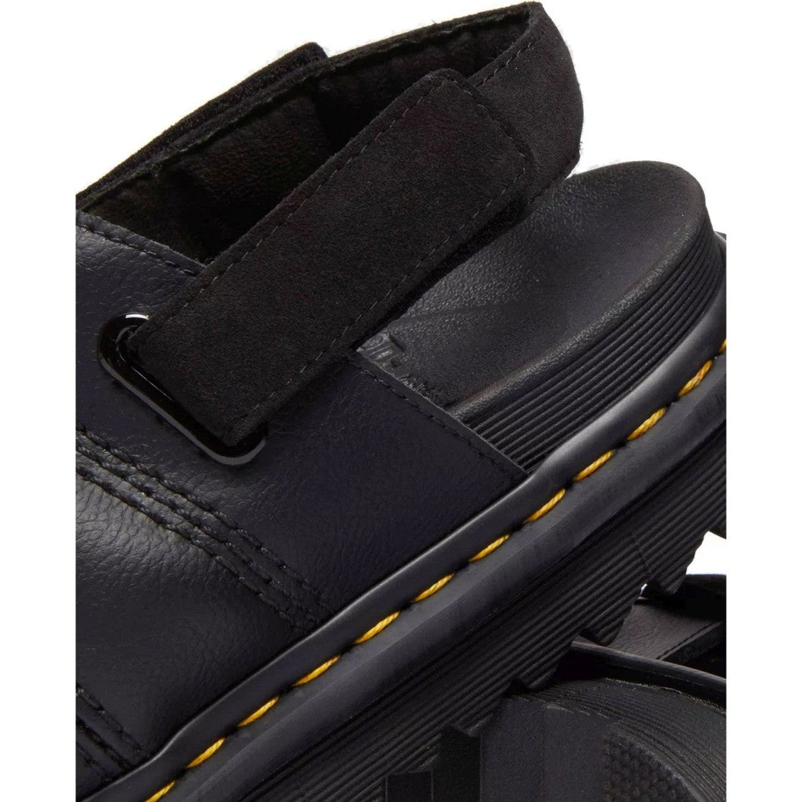 Dr. Martens Kole Athena Black Padded Slingback Leather Sandals