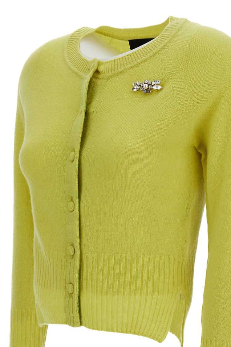 Simone Rocha Cashmere Embellished Cardigan