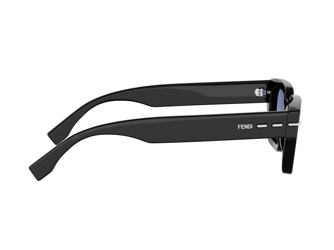 Fendi Glossy Fe40191i Oversized Square Acetate Sunglasses