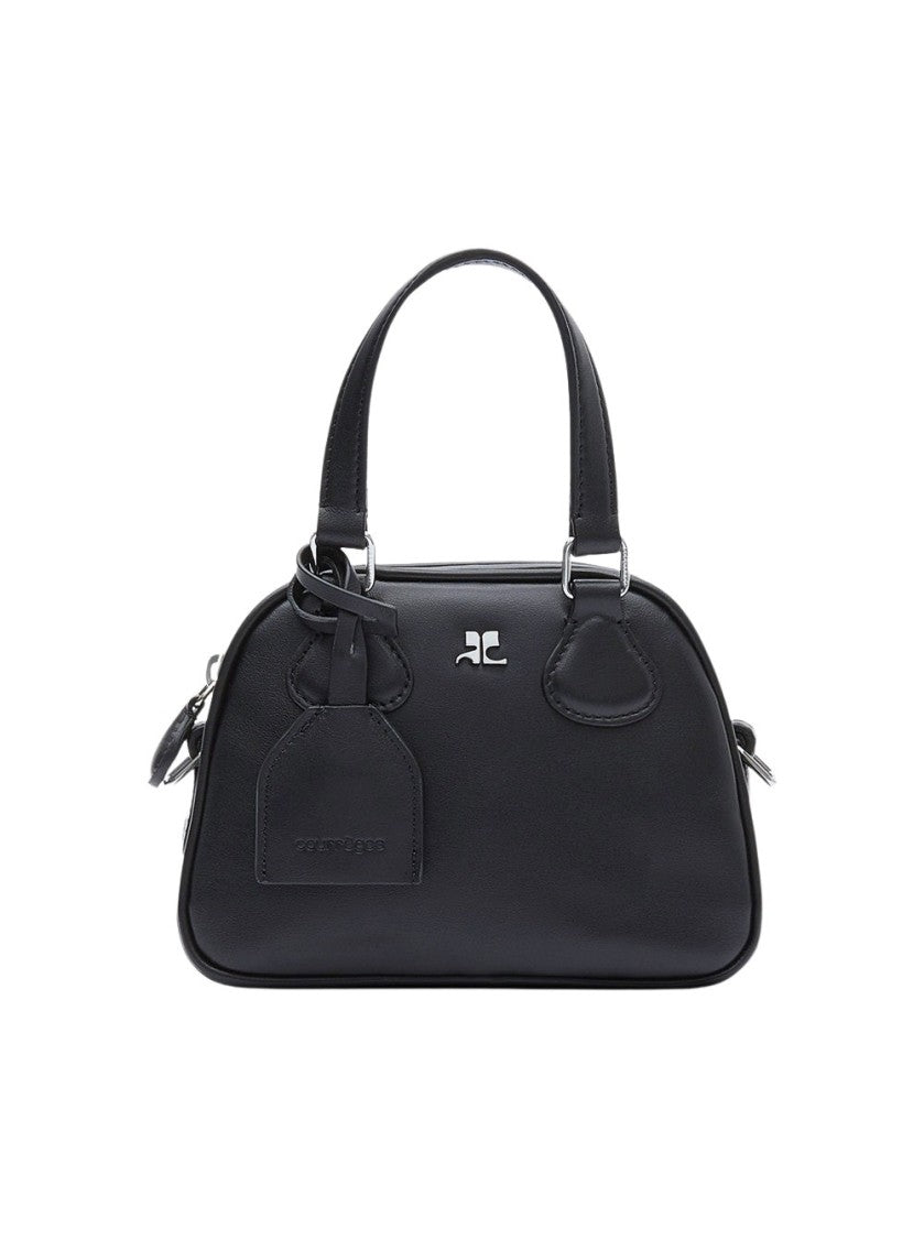 Courrèges Ac Stud Mini Bowling Bag Black