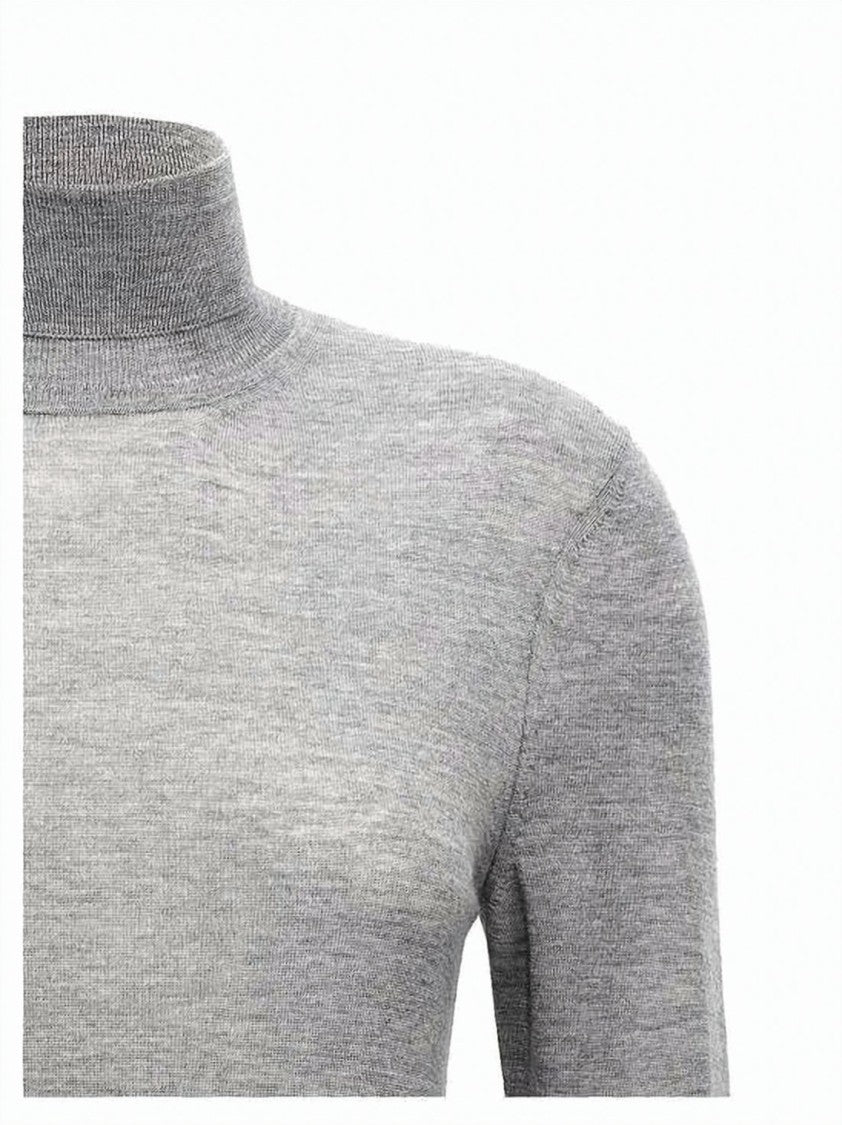Saint Laurent Slim-Fit Turtleneck Sweater With Ribbed Detailing