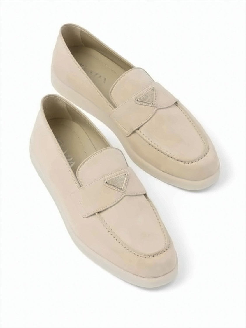Prada Penny Loafers With Subtle Logo Detail