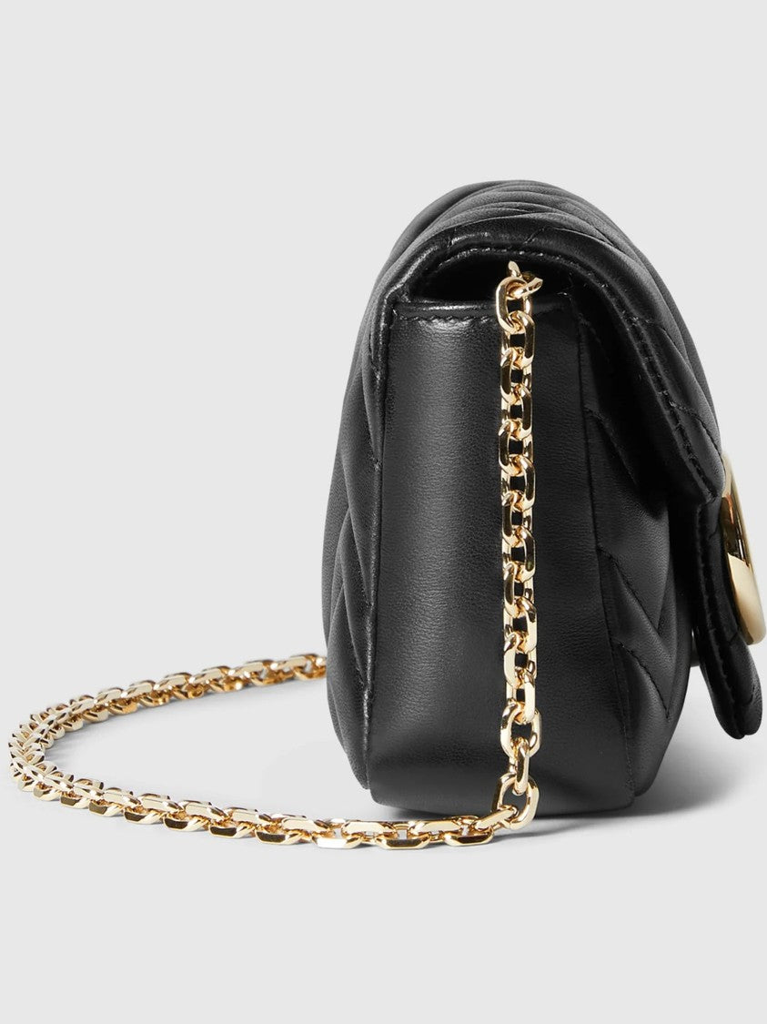 Gucci Black Mini Bag Chevron Quilted Leather