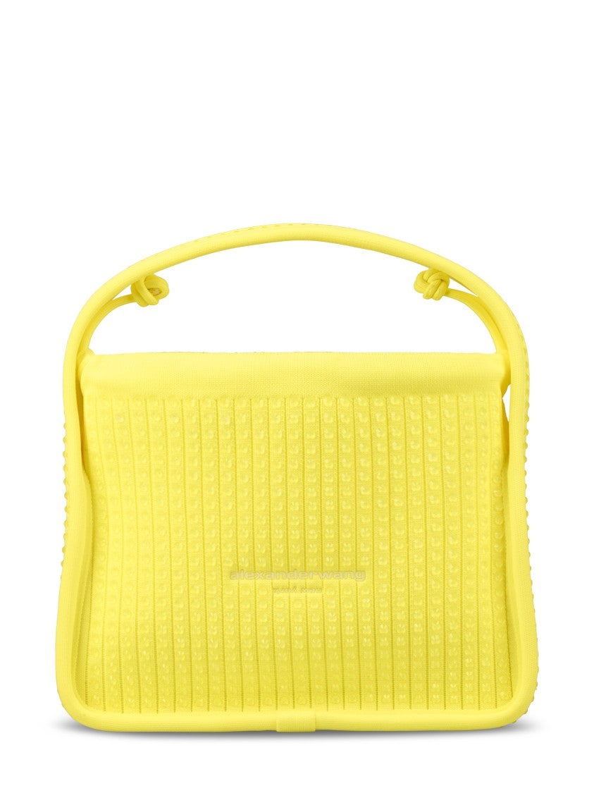 Alexander Wang Textured Ribbed Small Bag With Unique Handle