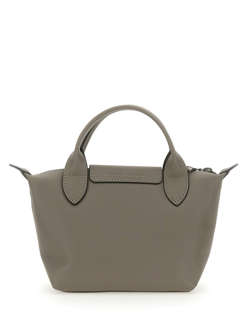 Longchamp Mini Handbag With Embossed Logo And Detachable Strap