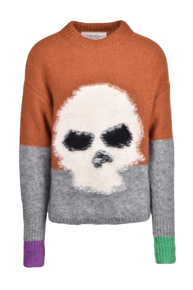 Erl Mohair Crewneck Sweater - Brown