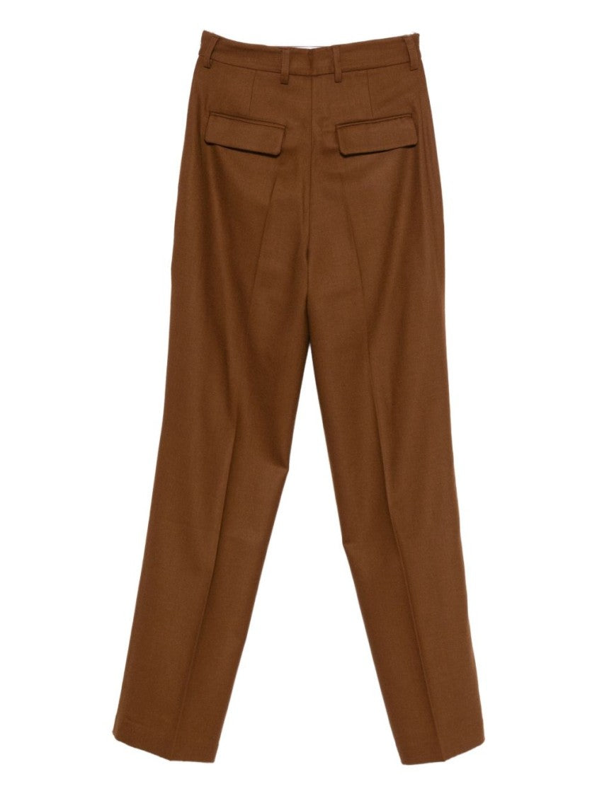 Semi Couture Tailored Straight-Leg Pants With Mid-Rise Waist
