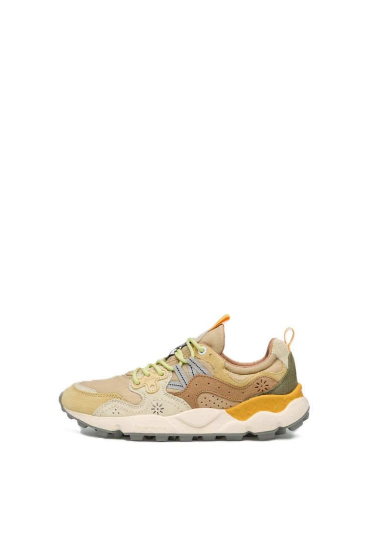Flower Mountain Layered Panel Sneakers With Chunky Sole