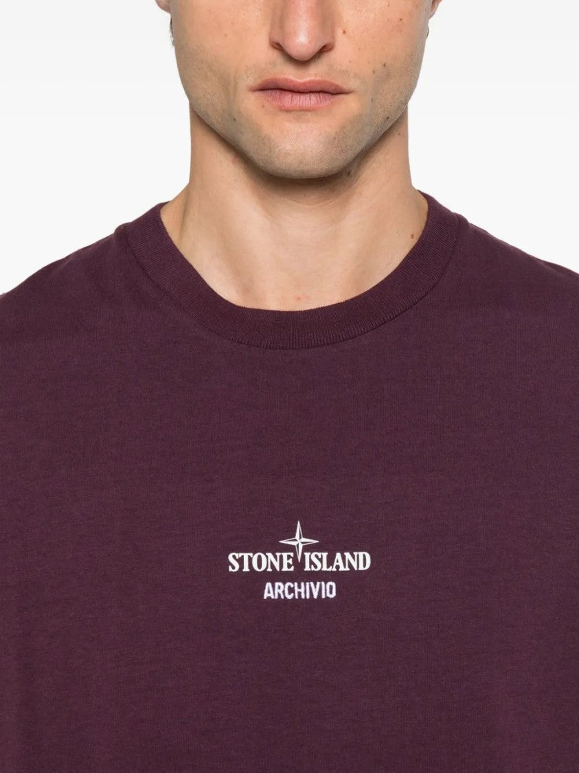 Stone Island Logo Cotton T-Shirt